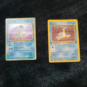 Pokemon Lapras 1st Edition and Japanese